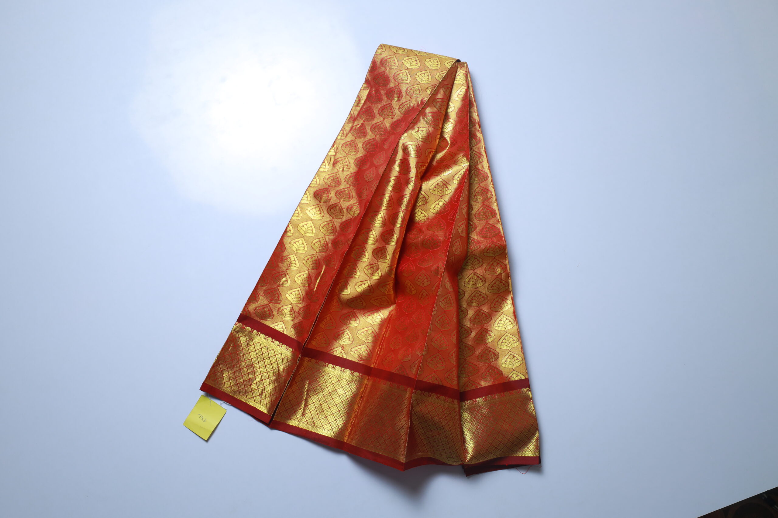 Maroon Color Silk Saree With Gold Border